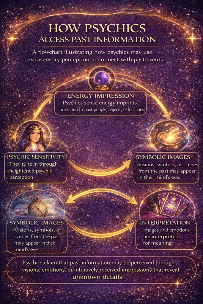 How Psychics Access Past Information Flowchart